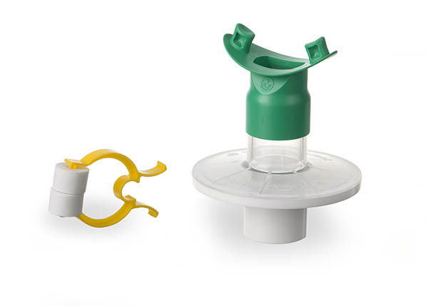 Pulmo-Protect™ breathing filter with flexible mouthpiece and nose clip (1)