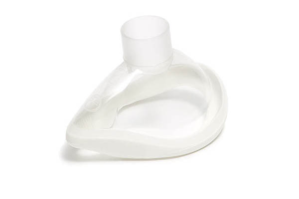 ClearLite™, anaesthetic face mask, size 2, paediatric, white seal, no hook ring, 22F