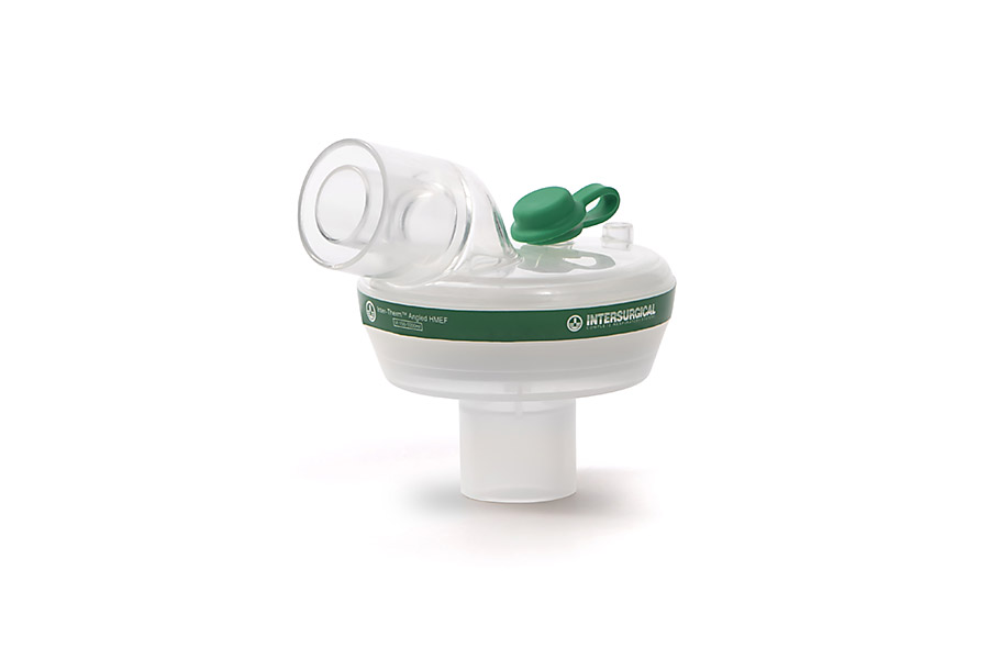 Inter-Therm™ angled HMEF with luer port