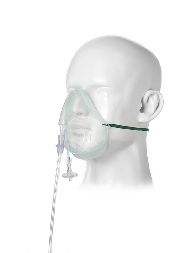 Sentri™ Intersurgical EcoLite™, adult, mask with filter and tube, 2.1m