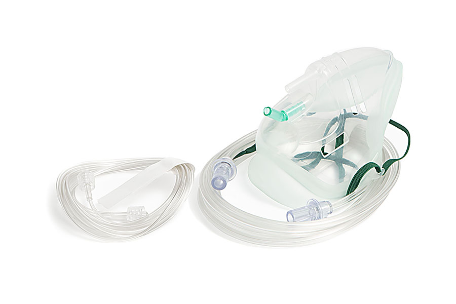 Sentri™ Intersurgical EcoLite™, adult, mask with CO2 monitoring line and tube, 2.1m