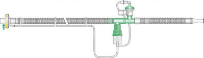 IPPB Flextube™ breathing system with filter and connector for Bird®