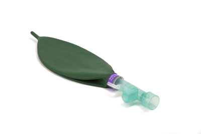 O₂/N₂O breathing system with 2 L bag and gas delivery tube, ≥ 2m