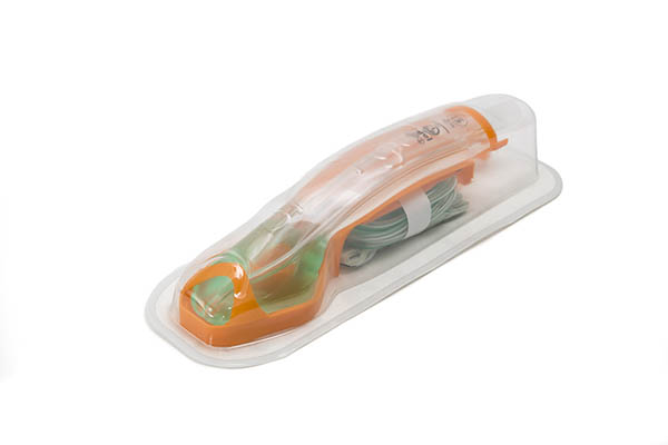 i-gel®O₂ Resus Pack, large adult  – includes a size 5 i-gel O2 with orange hook ring, sachet of lubricant, airway support strap and a 12FG suction tube, 90+kg